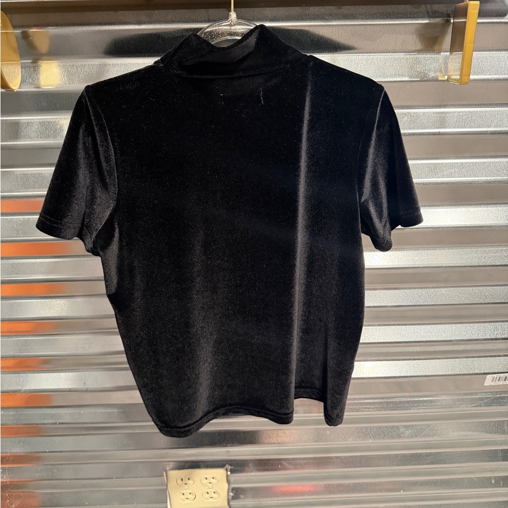 Madewell black velvet top woman’s size XS - Picture 3 of 3